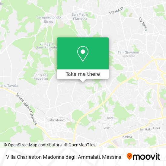 Villa Charleston Madonna degli Ammalati map