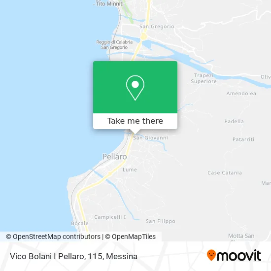 Vico Bolani I Pellaro, 115 map