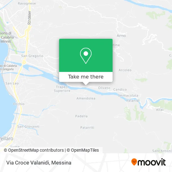 Croce Valanidi Street map