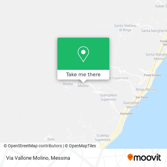 Via Vallone Molino map
