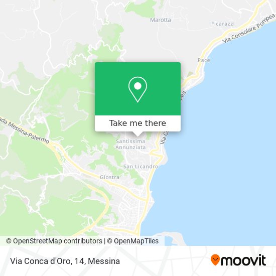 Via Conca d'Oro, 14 map