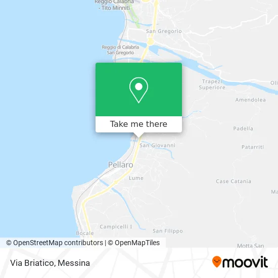 Via Briatico map