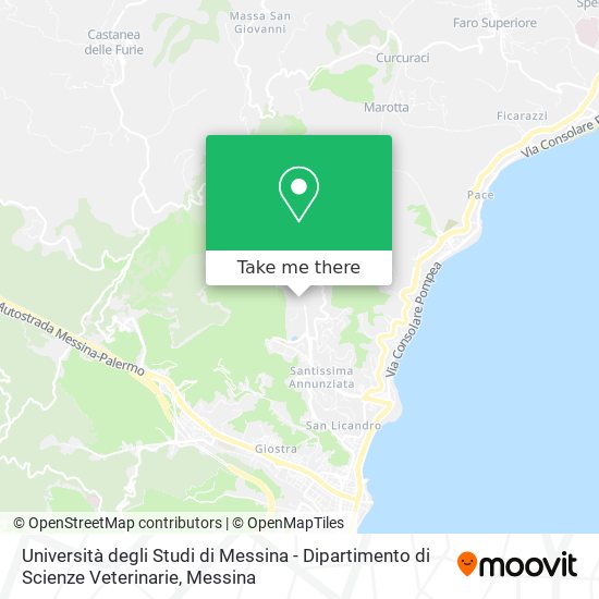 Università degli Studi di Messina - Dipartimento di Scienze Veterinarie map