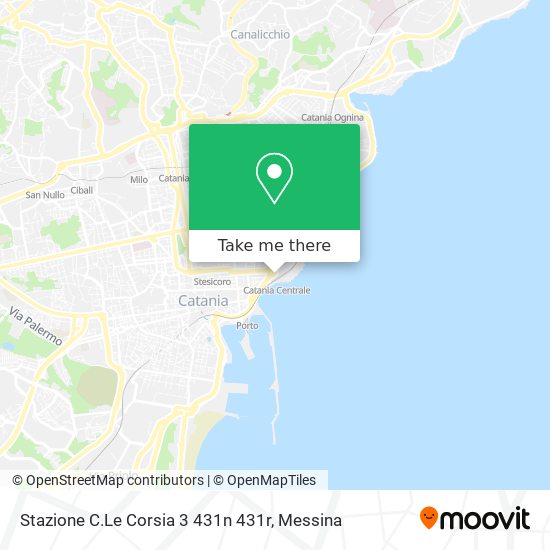 Stazione C.Le Corsia 3 431n 431r map