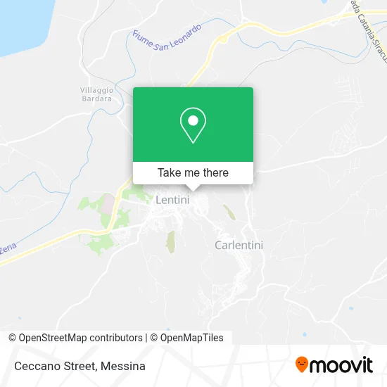 Ceccano Street map