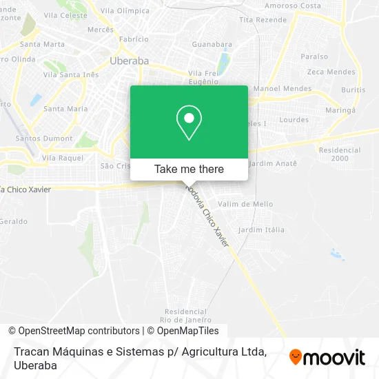 Tracan Máquinas e Sistemas p/ Agricultura Ltda map