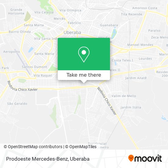 Prodoeste Mercedes-Benz map
