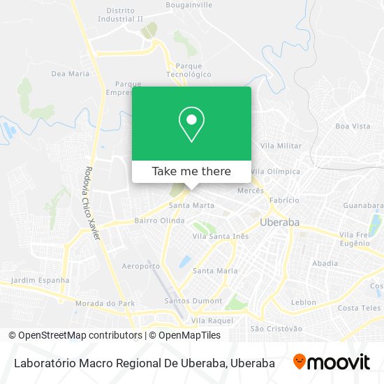 Mapa Laboratório Macro Regional De Uberaba