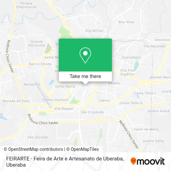 FEIRARTE - Feira de Arte e Artesanato de Uberaba map