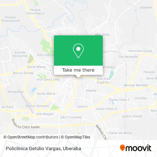 Mapa Policlínica Getúlio Vargas