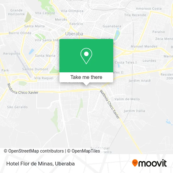 Hotel Flor de Minas map