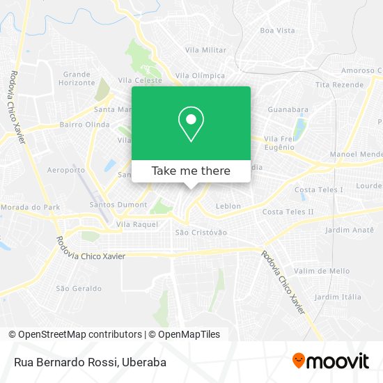 Mapa Rua Bernardo Rossi