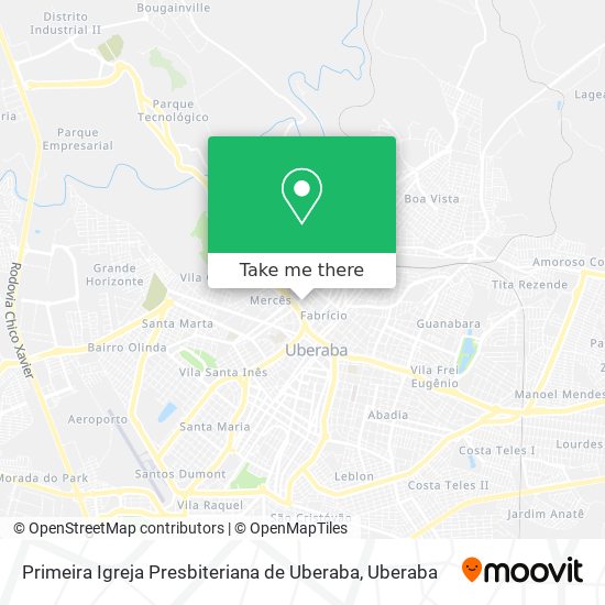 Primeira Igreja Presbiteriana de Uberaba map