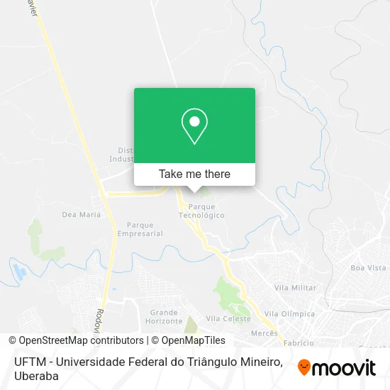 UFTM - Universidade Federal do Triângulo Mineiro map