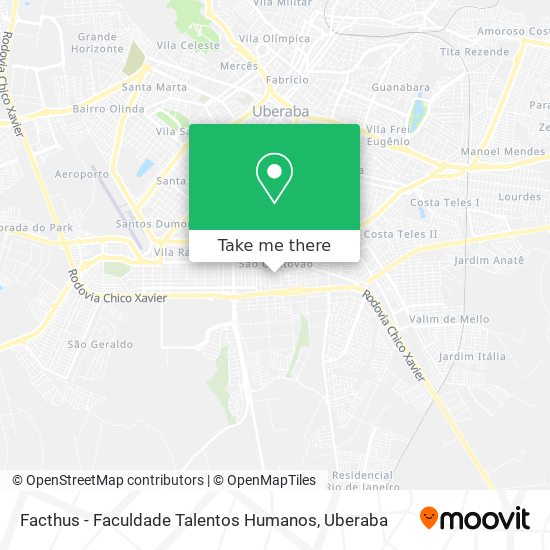 Mapa Facthus - Faculdade Talentos Humanos