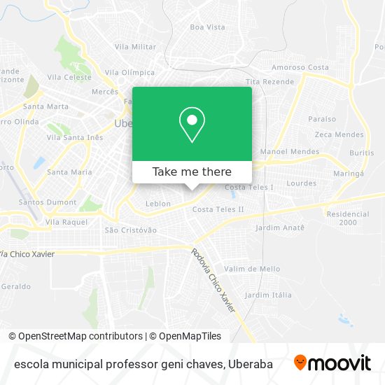 escola municipal professor geni chaves map