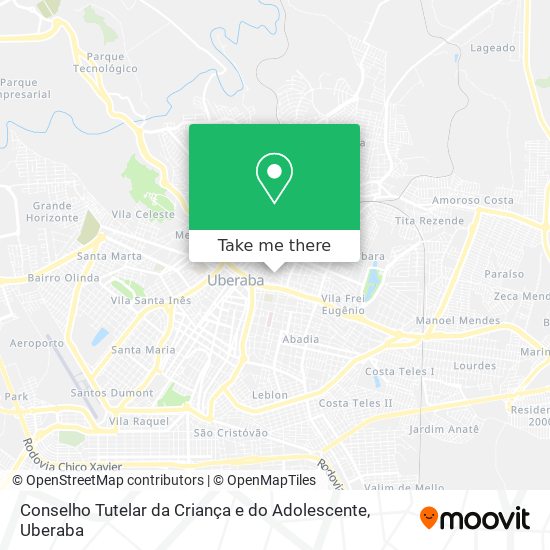 Conselho Tutelar da Criança e do Adolescente map