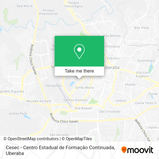 Cesec - Centro Estadual de Formação Continuada map