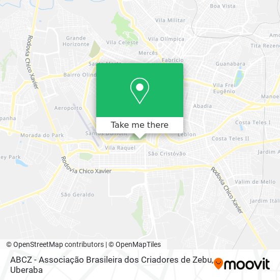 ABCZ - Associação Brasileira dos Criadores de Zebu map