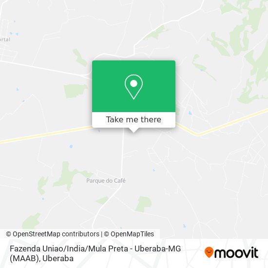 Mapa Fazenda Uniao / India / Mula Preta - Uberaba-MG (MAAB)