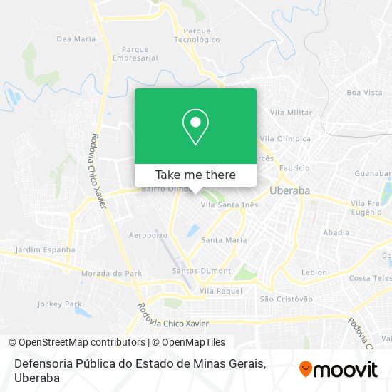 Defensoria Pública do Estado de Minas Gerais map