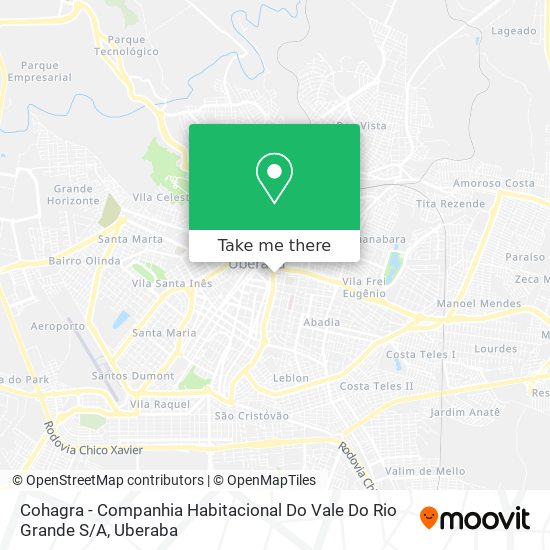 Mapa Cohagra - Companhia Habitacional Do Vale Do Rio Grande S / A