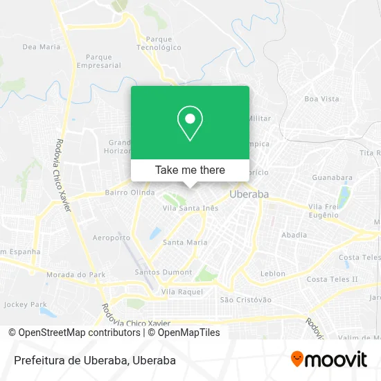 Prefeitura de Uberaba map