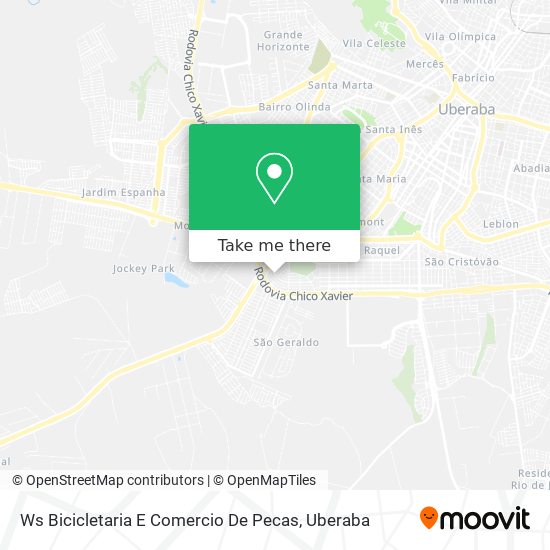 Ws Bicicletaria E Comercio De Pecas map