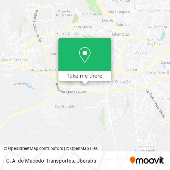 C. A. de Macedo-Transportes map