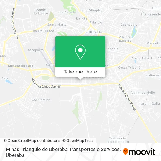 Minas Triangulo de Uberaba Transportes e Servicos map
