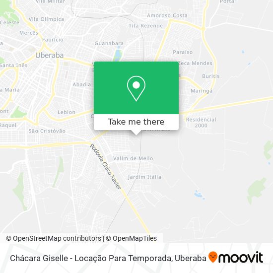 Chácara Giselle - Locação Para Temporada map
