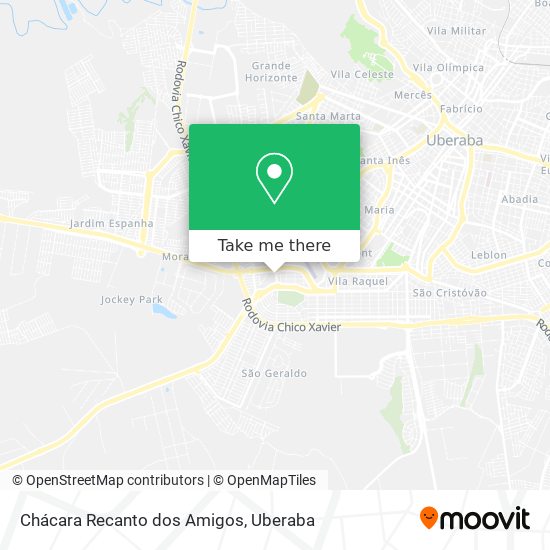 Chácara Recanto dos Amigos map