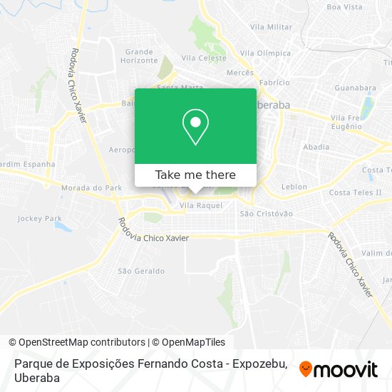 Mapa Parque de Exposições Fernando Costa - Expozebu