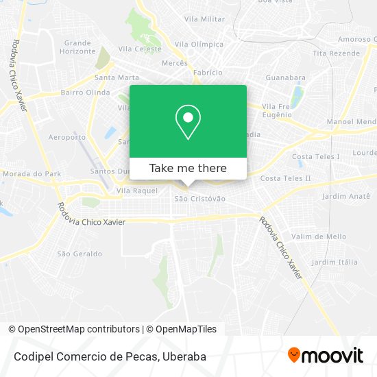 Codipel Comercio de Pecas map