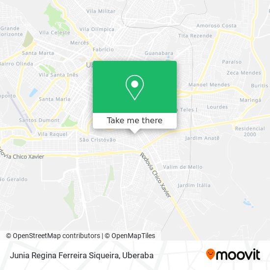 Junia Regina Ferreira Siqueira map