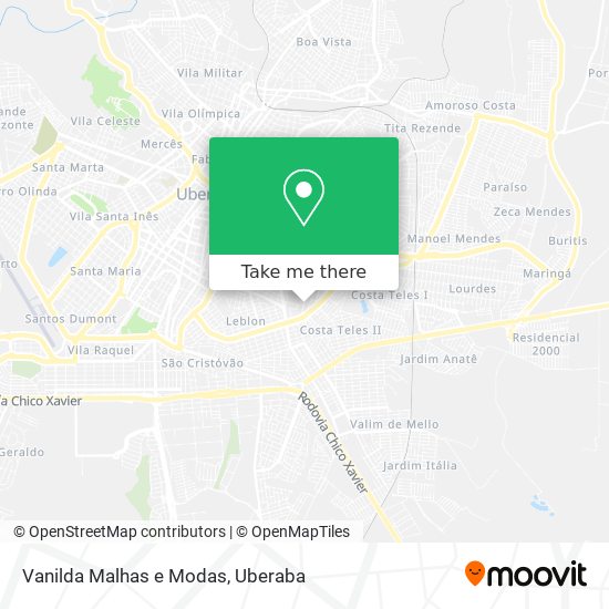 Vanilda Malhas e Modas map