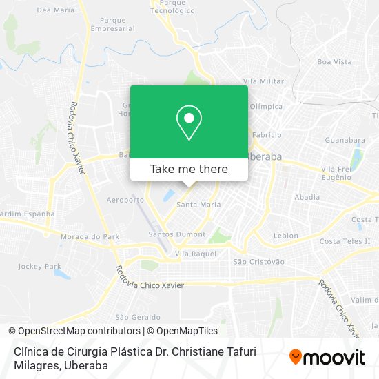 Clínica de Cirurgia Plástica Dr. Christiane Tafuri Milagres map