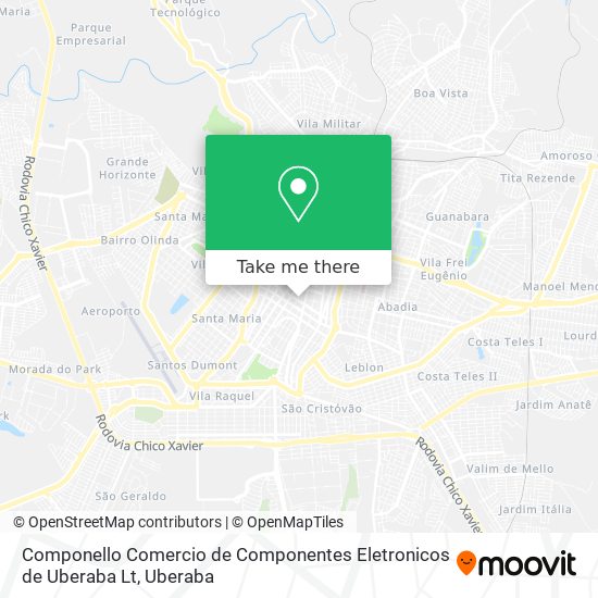 Componello Comercio de Componentes Eletronicos de Uberaba Lt map