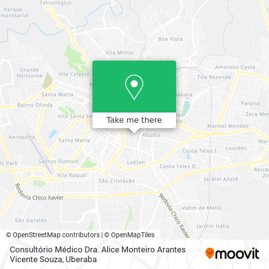 Consultório Médico Dra. Alice Monteiro Arantes Vicente Souza map
