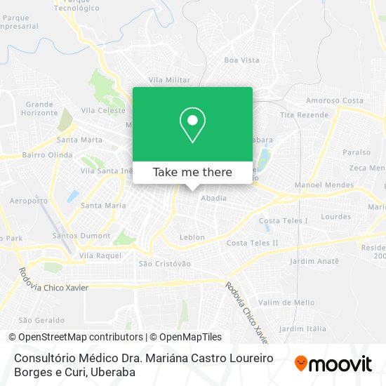 Consultório Médico Dra. Mariána Castro Loureiro Borges e Curi map