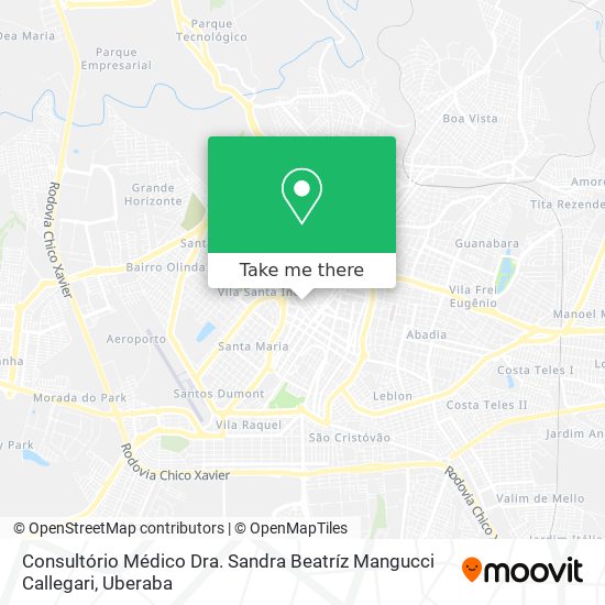 Consultório Médico Dra. Sandra Beatríz Mangucci Callegari map