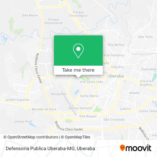 Mapa Defensoria Publica Uberaba-MG