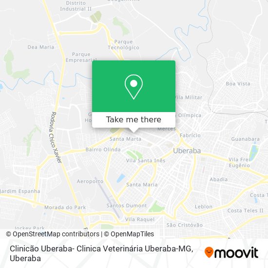 Clinicão Uberaba- Clinica Veterinária Uberaba-MG map