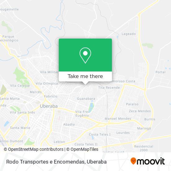 Rodo Transportes e Encomendas map