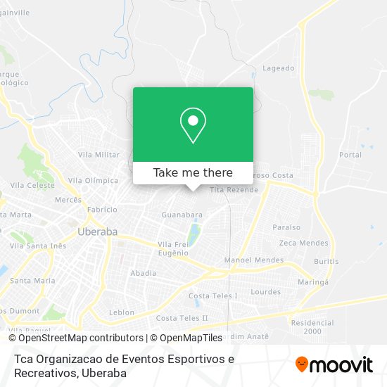 Tca Organizacao de Eventos Esportivos e Recreativos map