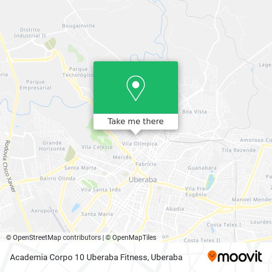 Academia Corpo 10 Uberaba Fitness map