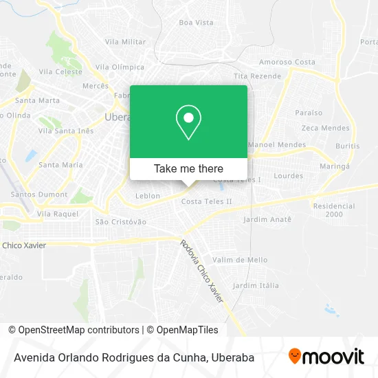 Avenida Orlando Rodrigues da Cunha map
