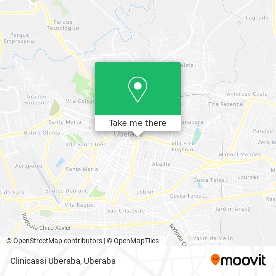 Clinicassi Uberaba map