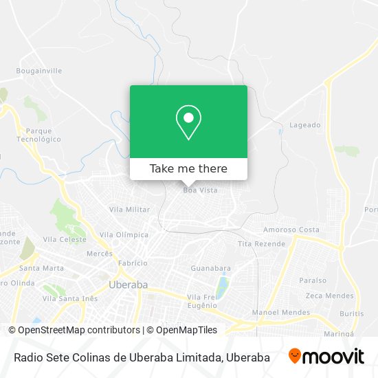 Radio Sete Colinas de Uberaba Limitada map