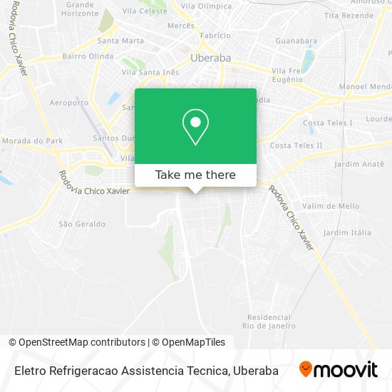 Eletro Refrigeracao Assistencia Tecnica map